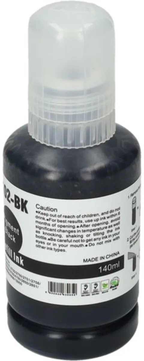 PrintAbout Inktcartridge T03R140 - Zwart - 127ml - o.a. Epson