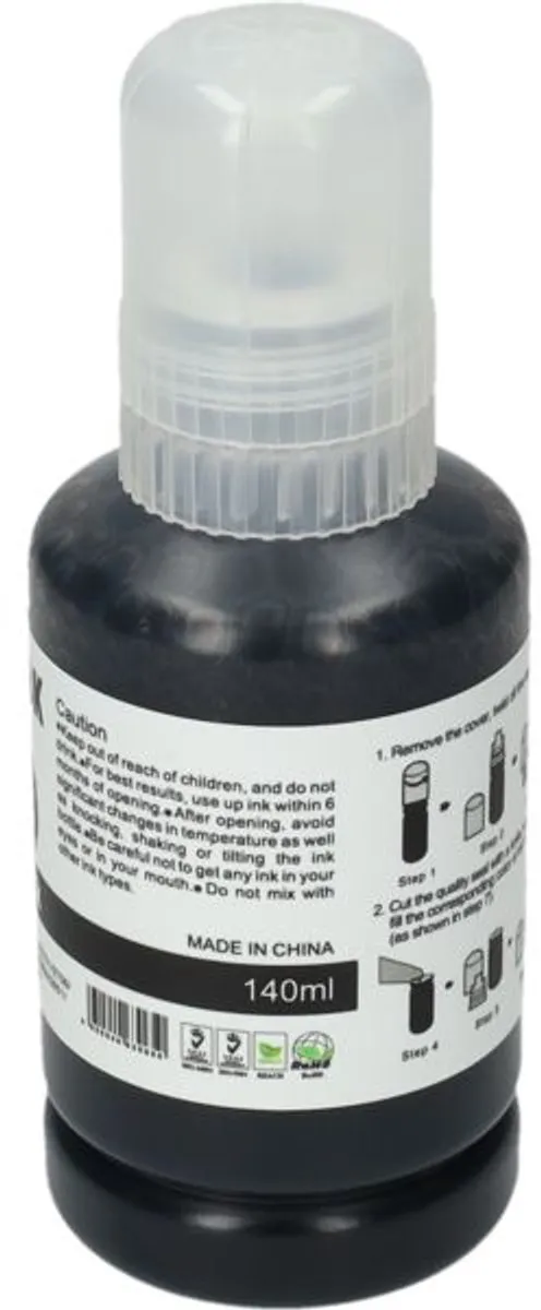 PrintAbout Inktcartridge T03R140 - Zwart - 127ml - o.a. Epson