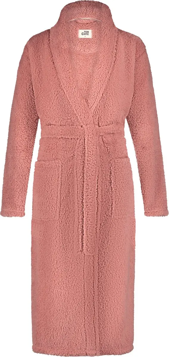 Badjas dames pink teddy voor Dames