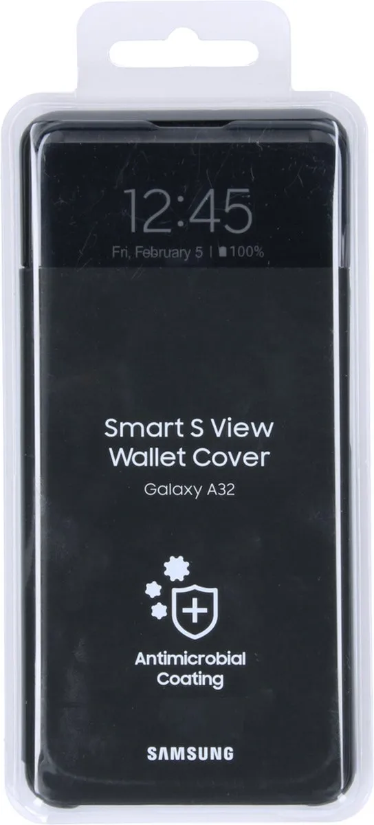 Samsung Smart S View Hoesje EF-EA325PBEGEW - Galaxy A32 4G - Zwart