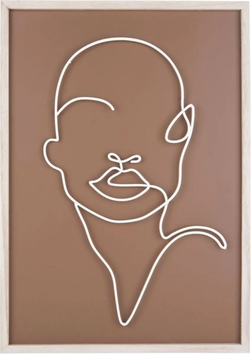 Present Time Line Drawing Muurkunst