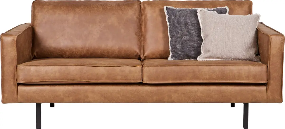 WOOOD Rodeo Bank 2-Zits - Recycle Leer Cognac - afbeelding 3 van 6