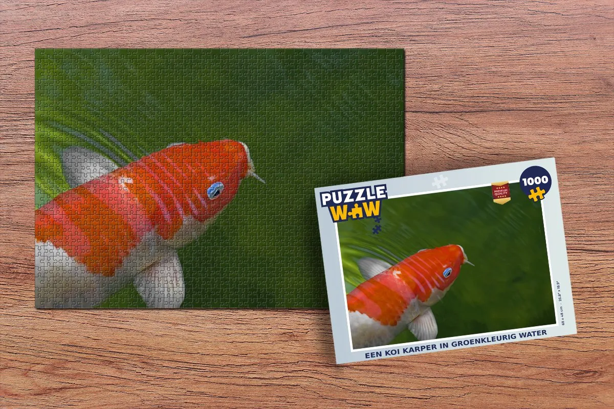 PuzzleWow Legpuzzel Koi Karper 1000 Stuks - Multicolor