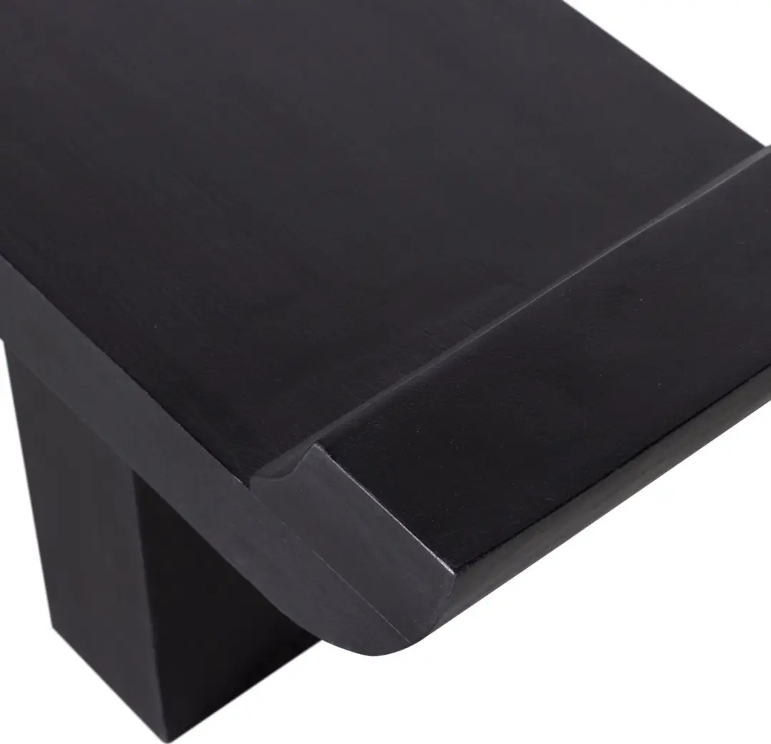 WOOOD Lox Bankje Zwart 35x183x53 - afbeelding 4 van 6