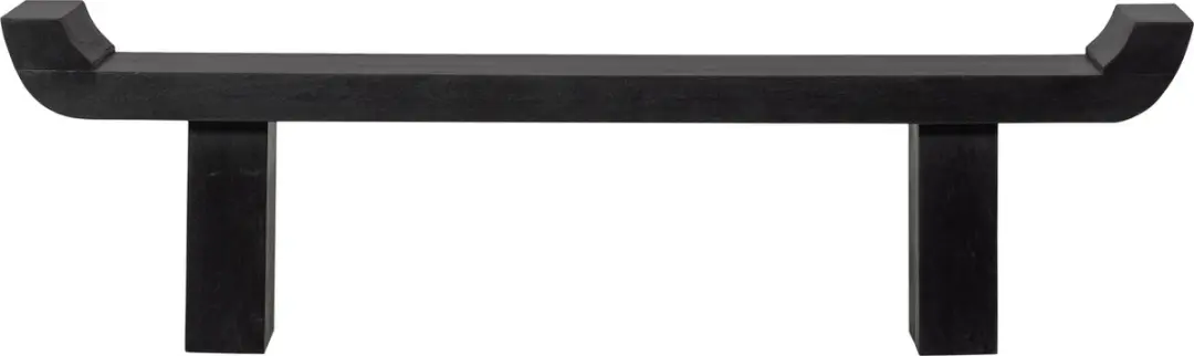WOOOD Lox Bankje Zwart 35x183x53 - afbeelding 6 van 6