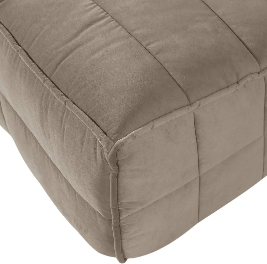 vtwonen Cluster Eetbankje Velvet 164cm Warm Taupe - afbeelding 3 van 5