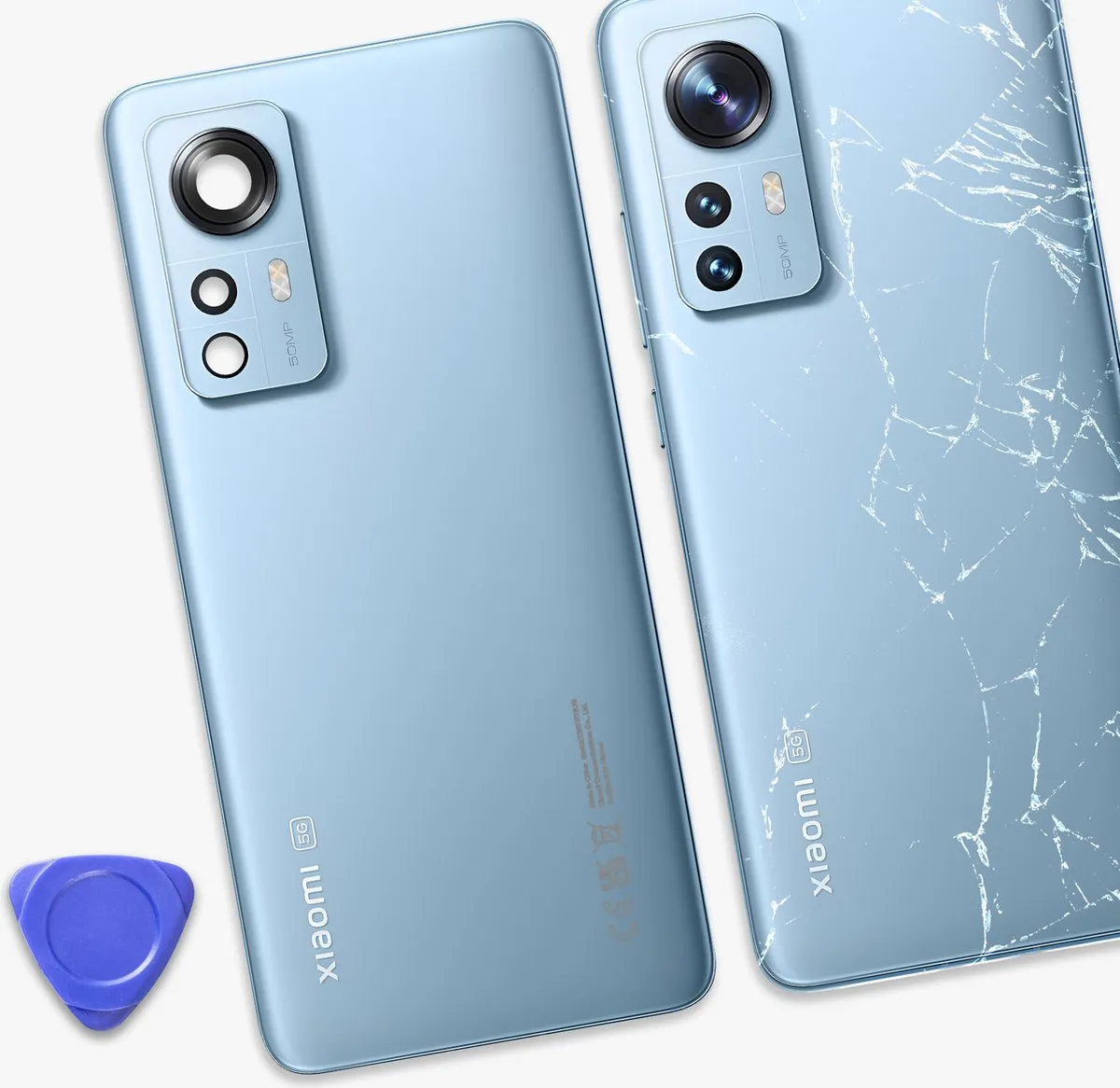 Xiaomi 12/12X Batterijdeksel - Blauw