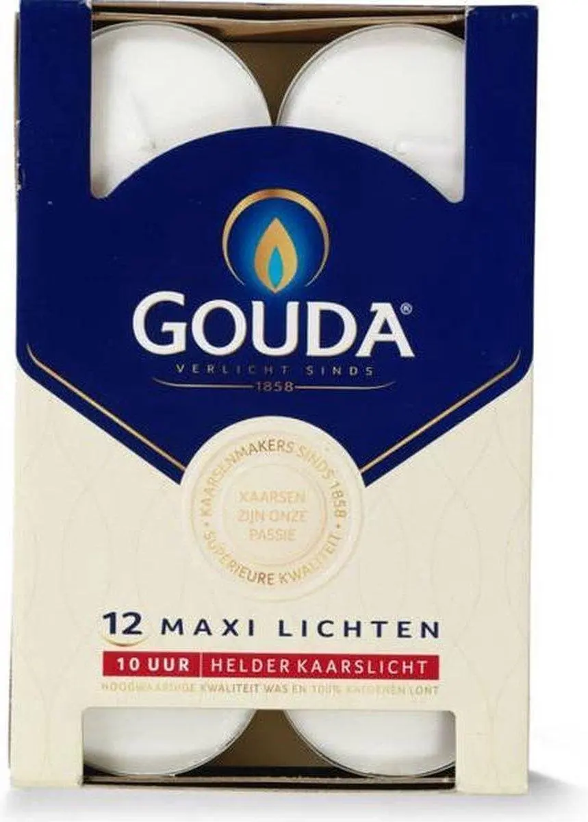 Gouda maxi theelichten 10 branduren