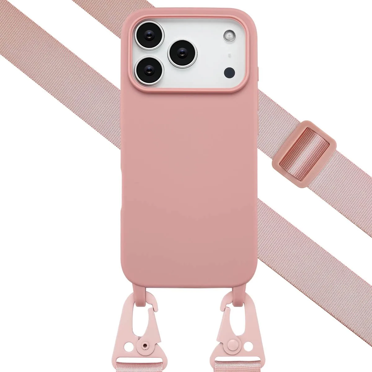 Selencia Hoesje iPhone 17 Pro Max - Siliconen - Roze