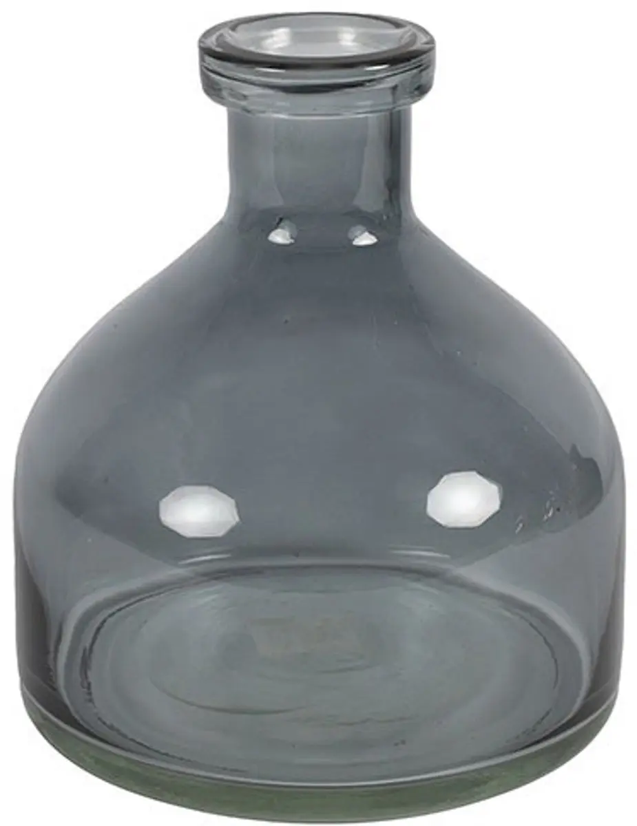 Countryfield vaas/Buikfles Missy glas donker grijs