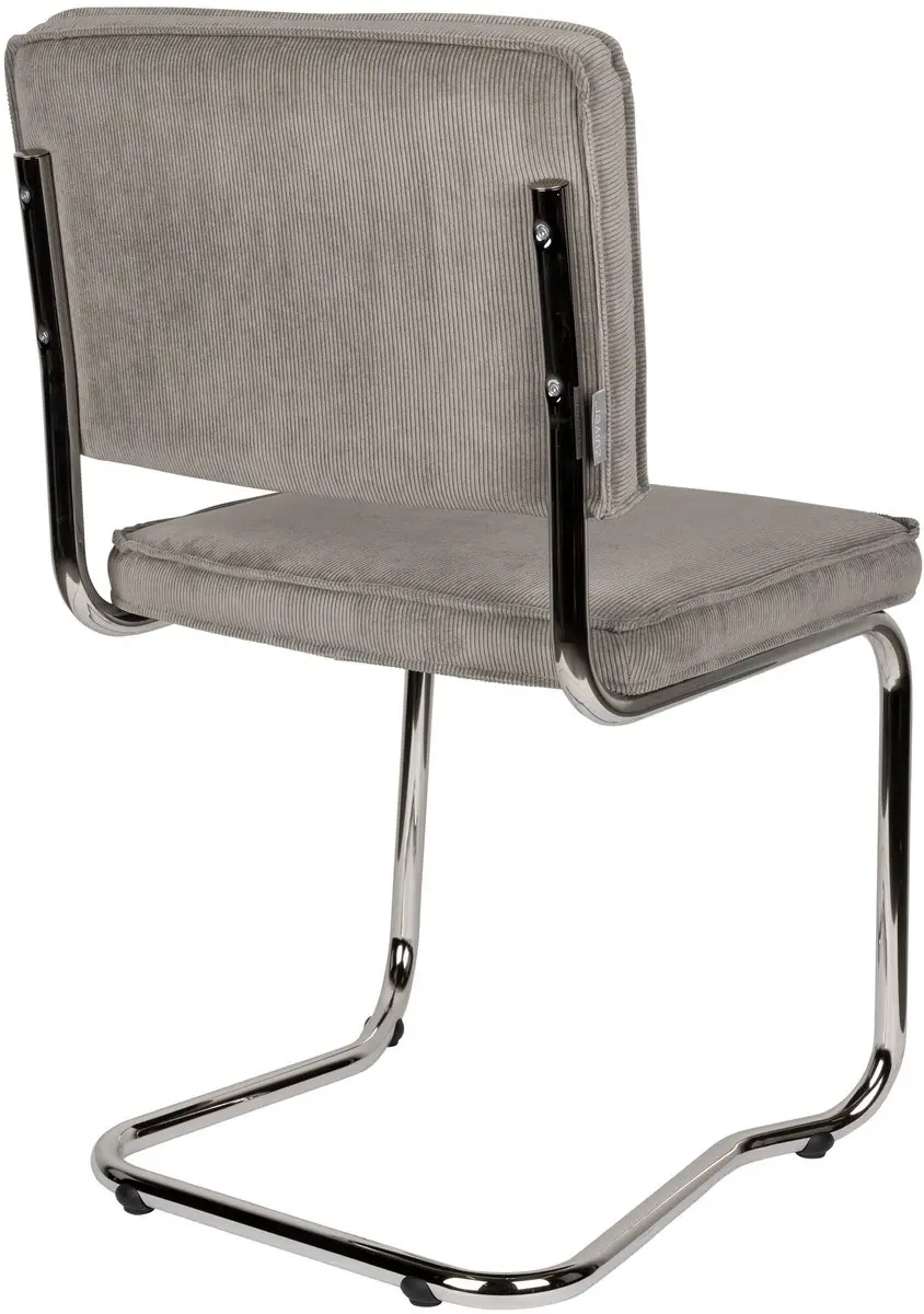 Zuiver Ridge Kink Rib Eetkamerstoelen Lichtgrijs - Set van 2 - afbeelding 4 van 6