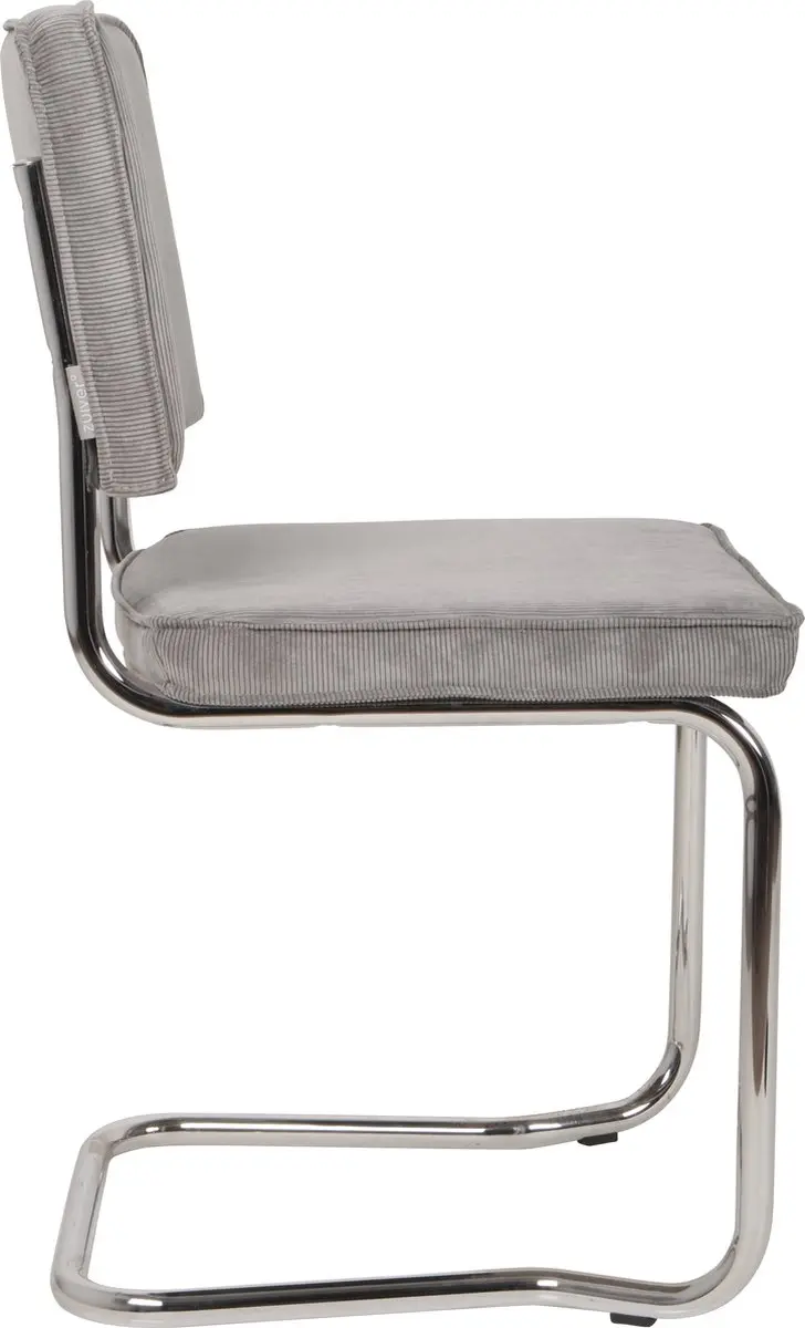 Zuiver Ridge Kink Rib Eetkamerstoelen Lichtgrijs - Set van 2 - afbeelding 5 van 6