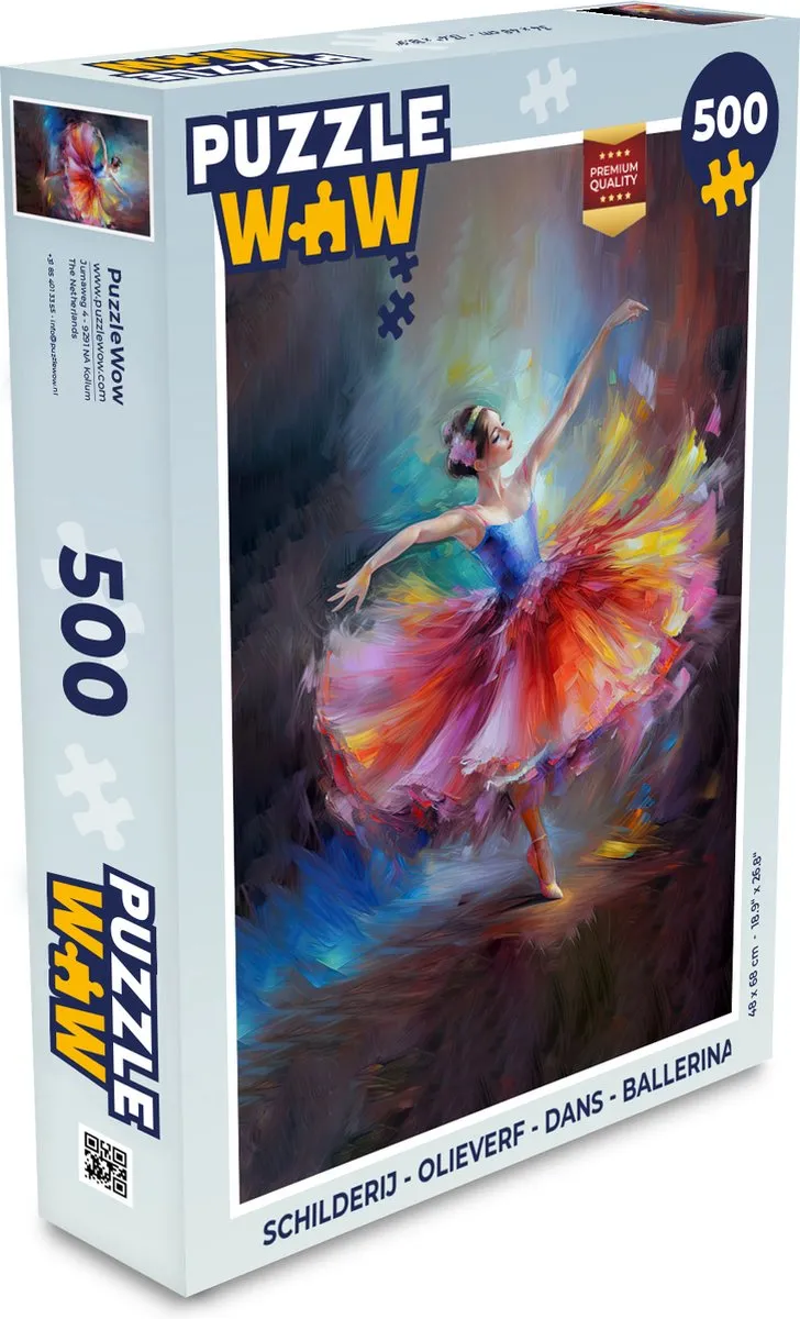 PuzzleWow Dans Ballerina Legpuzzel 500 Stuks
