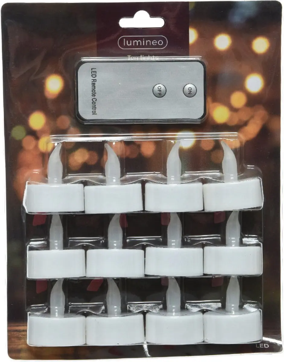Lumineo LED Waxinelichtjes 12-delig