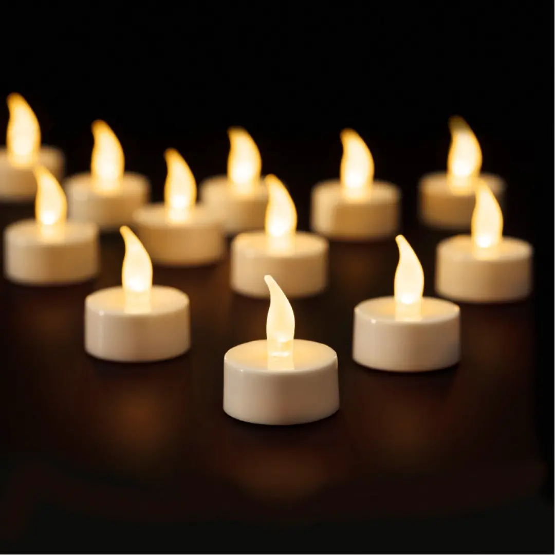 Lumineo LED Waxinelichtjes 12-delig - Wit - Met afstandsbediening - afbeelding 2 van 6