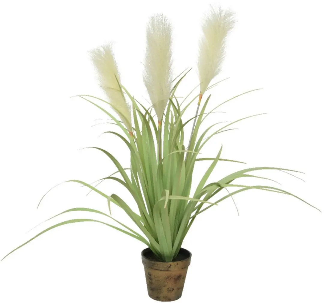 Cortaderia Pampasgras grasplanten kunstplant in pot 70 cm