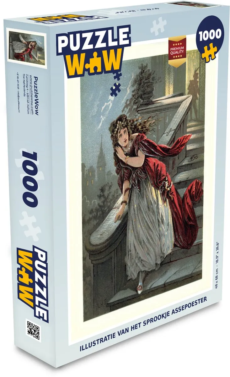 PuzzleWow Dame Trap Af Legpuzzel 1000 Stuks