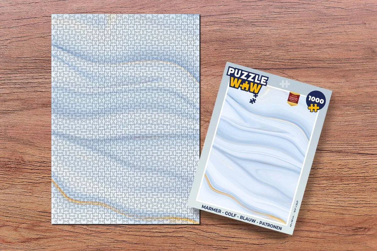 PuzzleWow Marmer Golf Legpuzzel 1000 Stuks - Multicolor