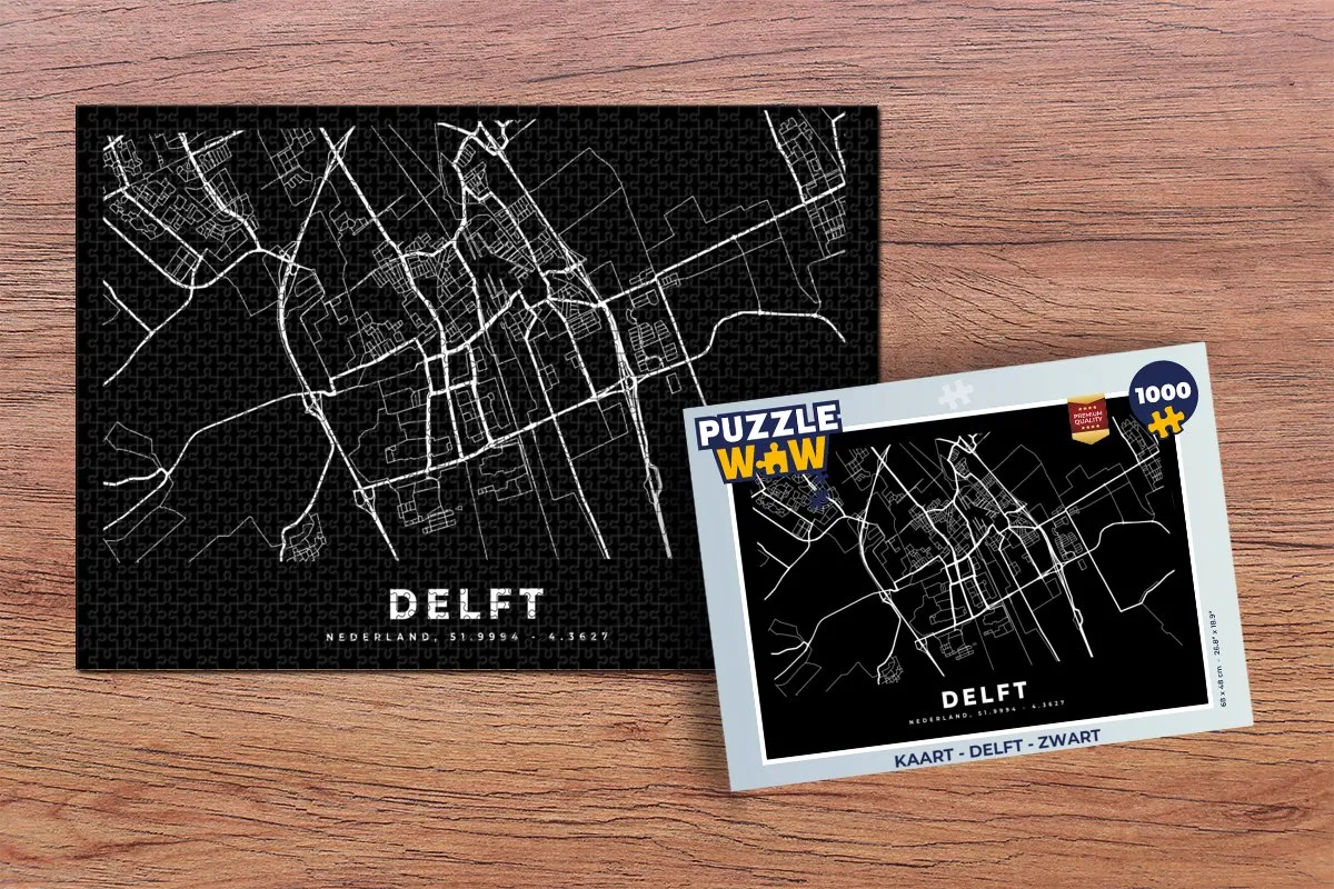 PuzzleWow Delft Puzzel 1000 Stuks - Multicolor