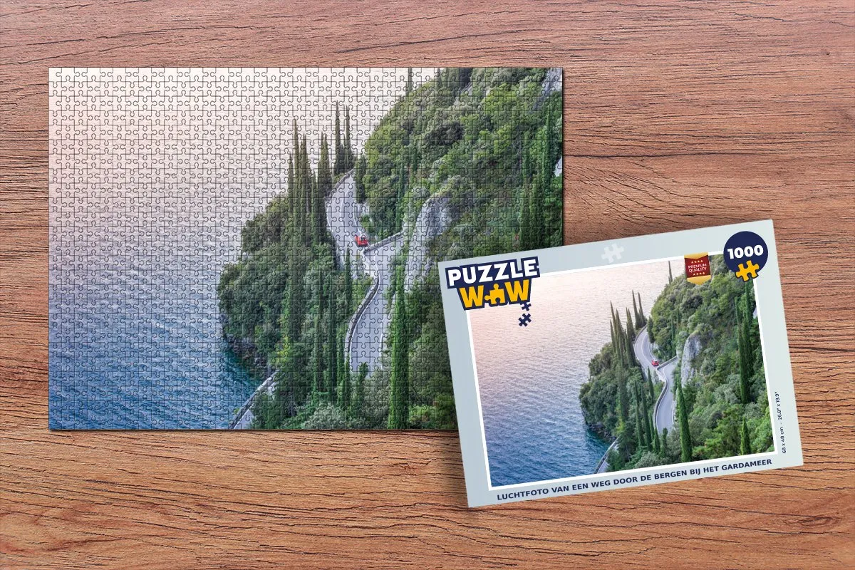 PuzzleWow Gardameer Legpuzzel 1000 Stuks - Multicolor