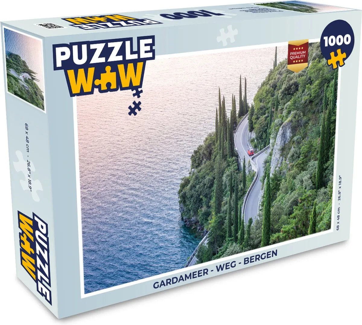 PuzzleWow Gardameer Legpuzzel 1000 Stuks