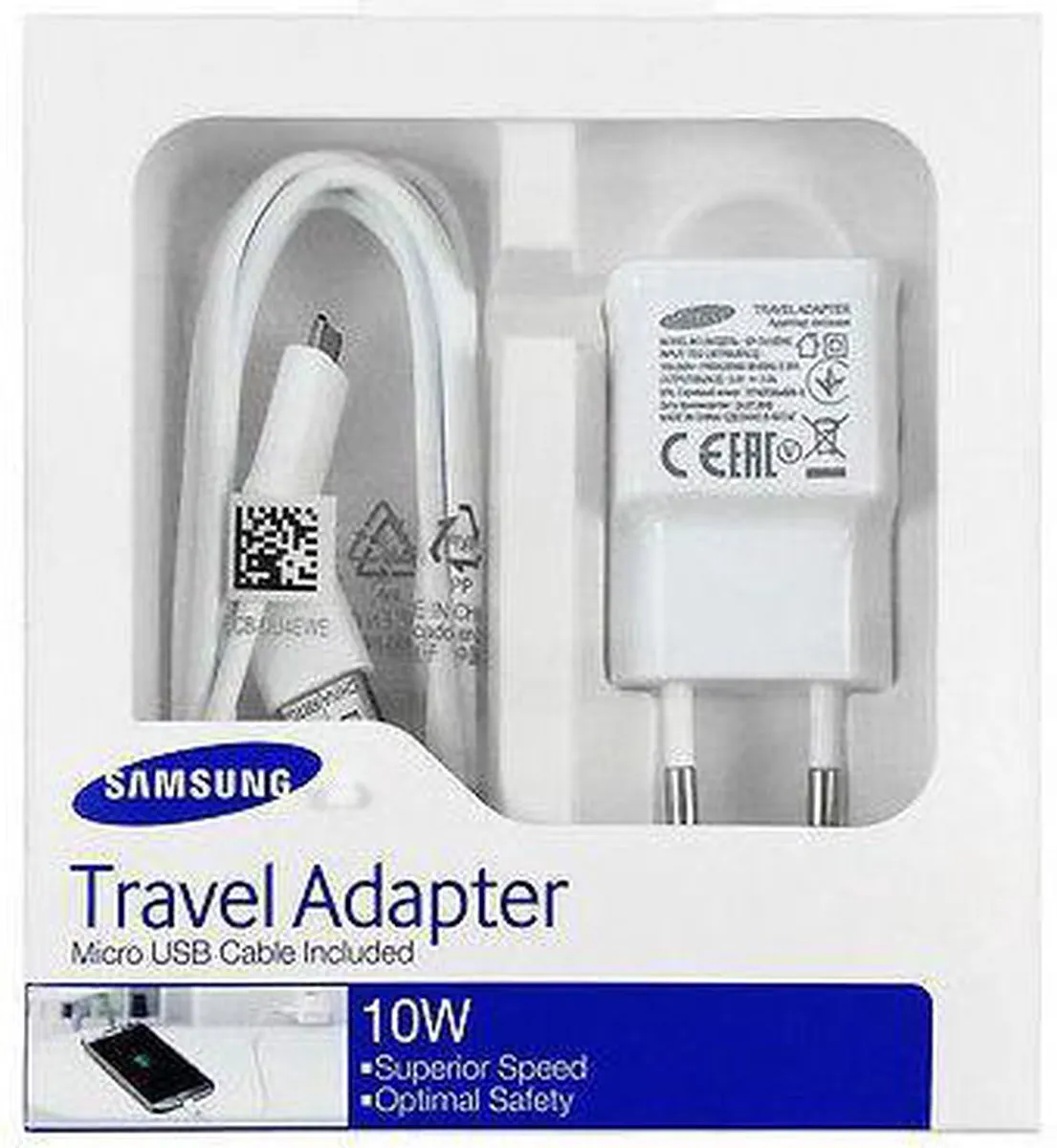 Samsung Micro-USB Thuislader EP-TA12EWEUGWW - Wit - afbeelding 6 van 6
