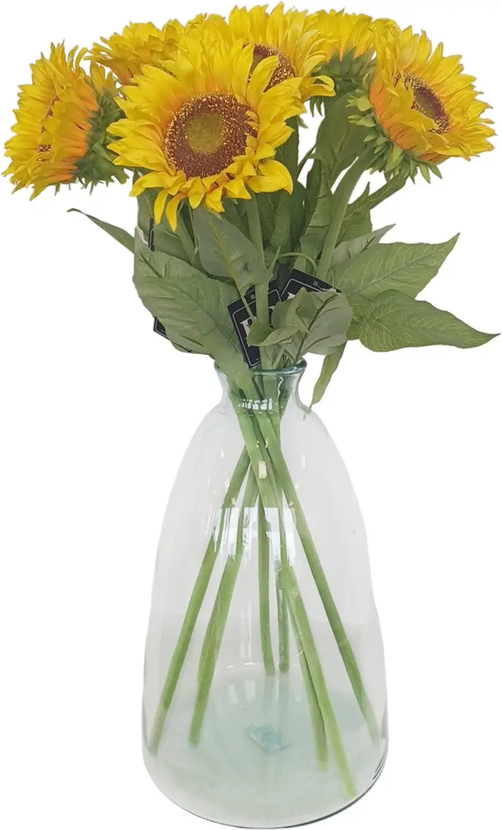 Bellatio Design Kunstbloem Zonnebloem boeket