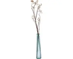 Decoris Vaas/bloemenvaas van gerecycled glas