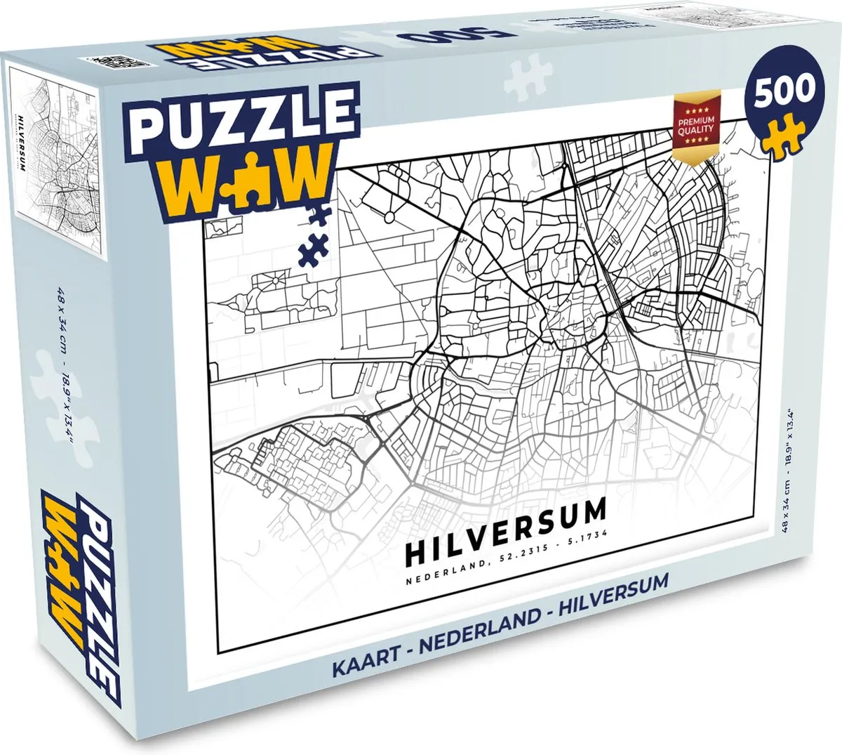 PuzzleWow Legpuzzel Hilversum 500 Stuks