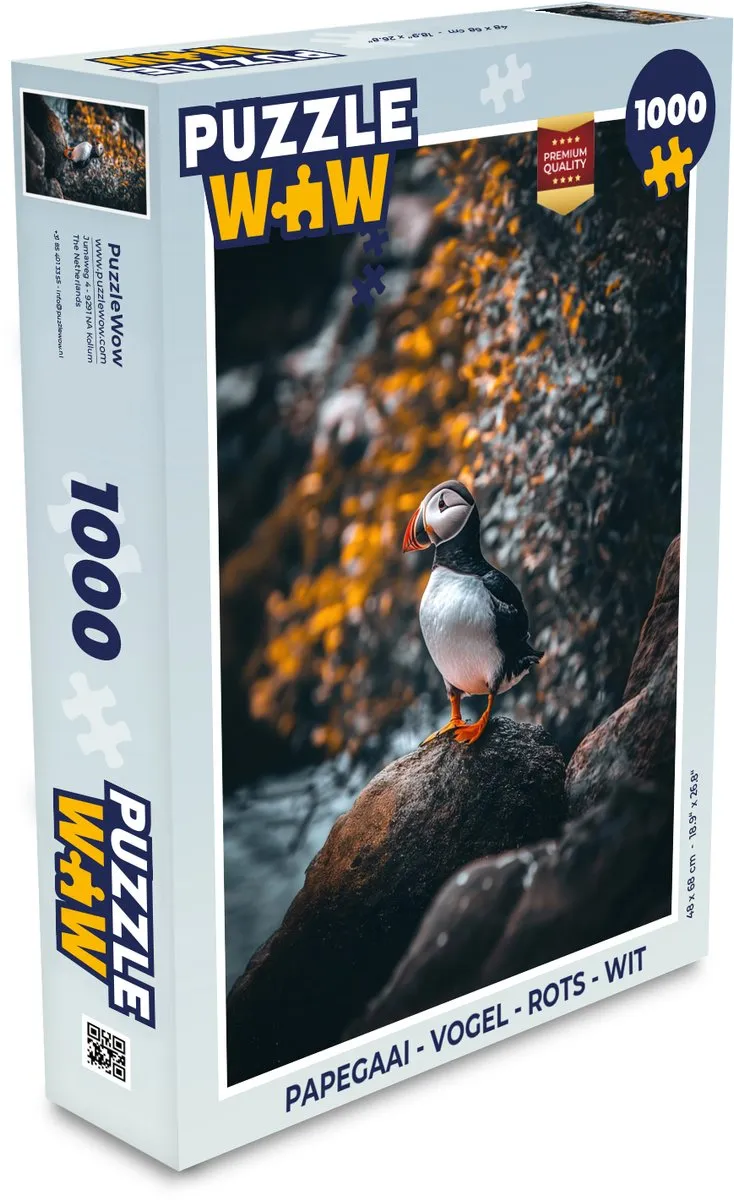 PuzzleWow Papegaai Legpuzzel 1000 Stuks