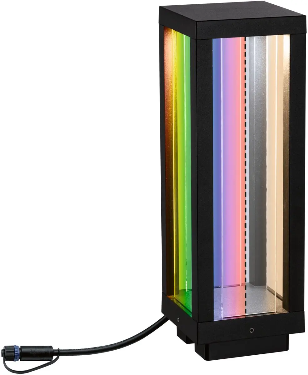 Paulmann Plug & Shine RGBW Lantaarn 94753 - Antraciet - afbeelding 2 van 6