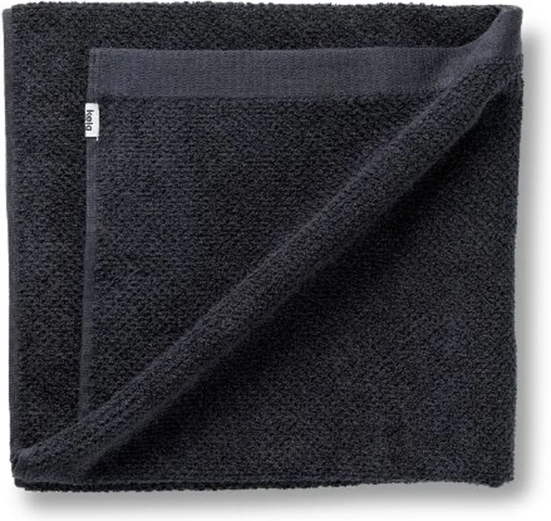Badhanddoek, 70 x 140 cm, Zwart, Organic Katoen