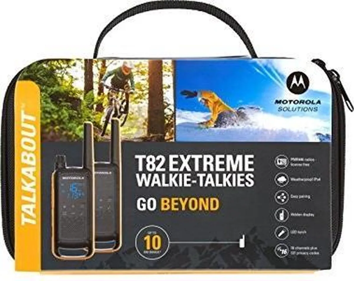 Motorola TLKR-T82 Extreme - Twin Pack - Zwart
