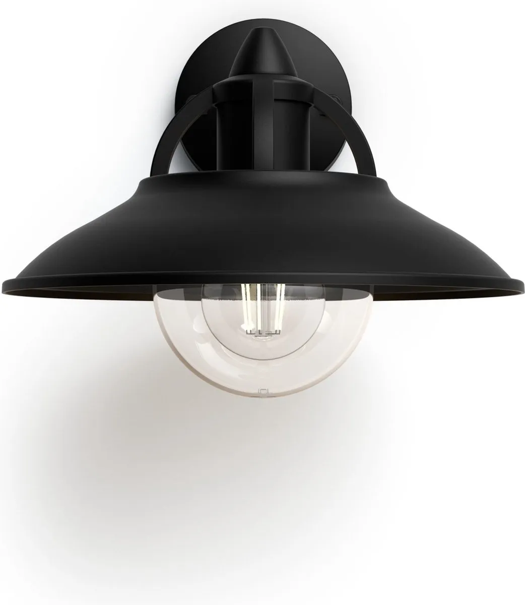 Philips Cormorant Muurlamp 34cm - Zwart