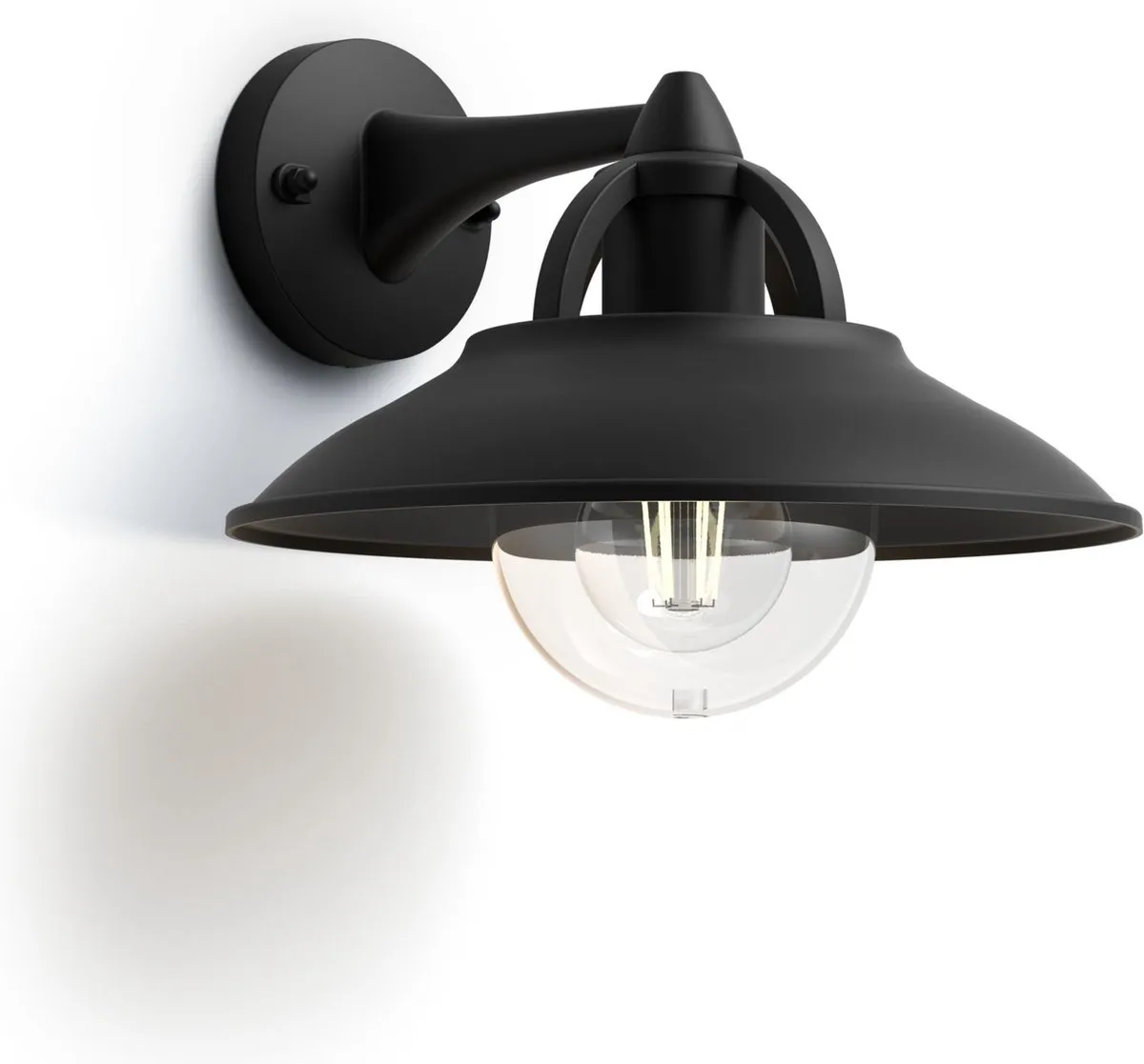 Philips Cormorant Muurlamp 34cm - Zwart