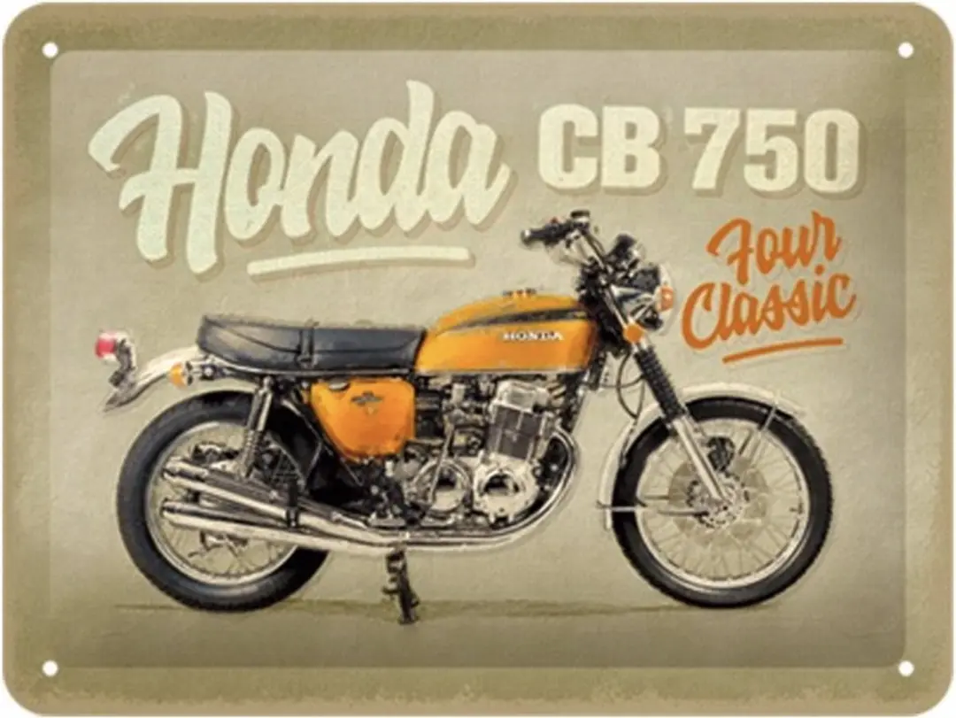 Metalen Bord 15x20 cm Honda Motorcycle CB750 Four