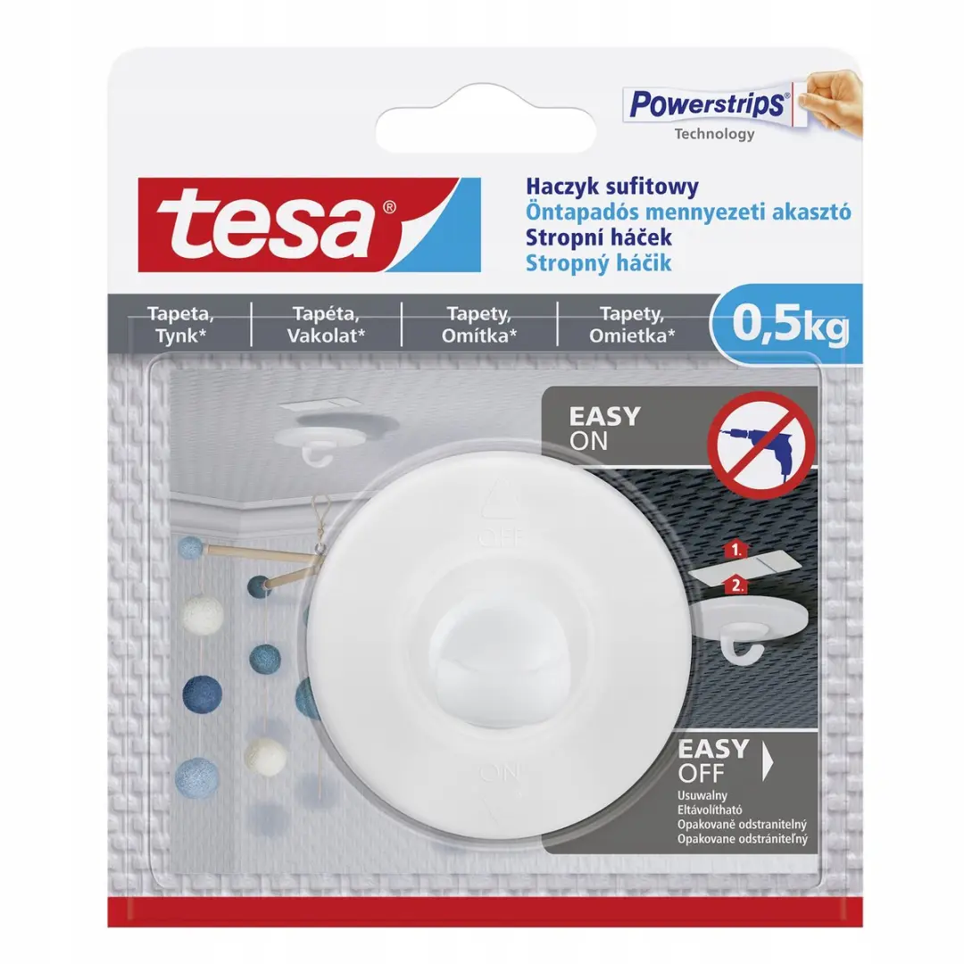 Tesa Zelfklevende Plafondhaak 0,5 kg