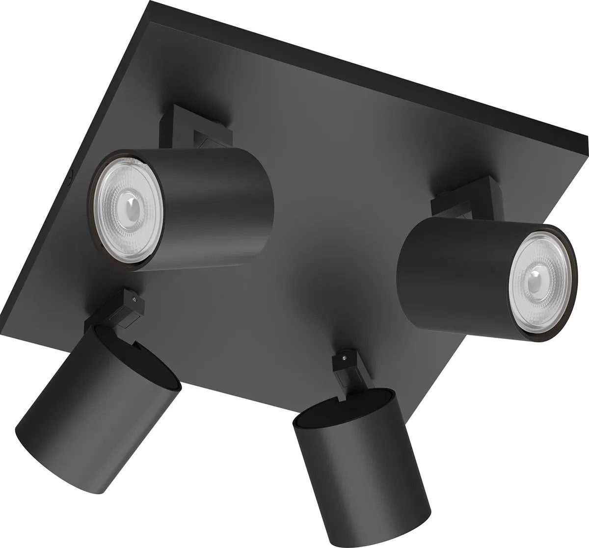 Philips Runner 4-lichts Opbouwspot - Zwart