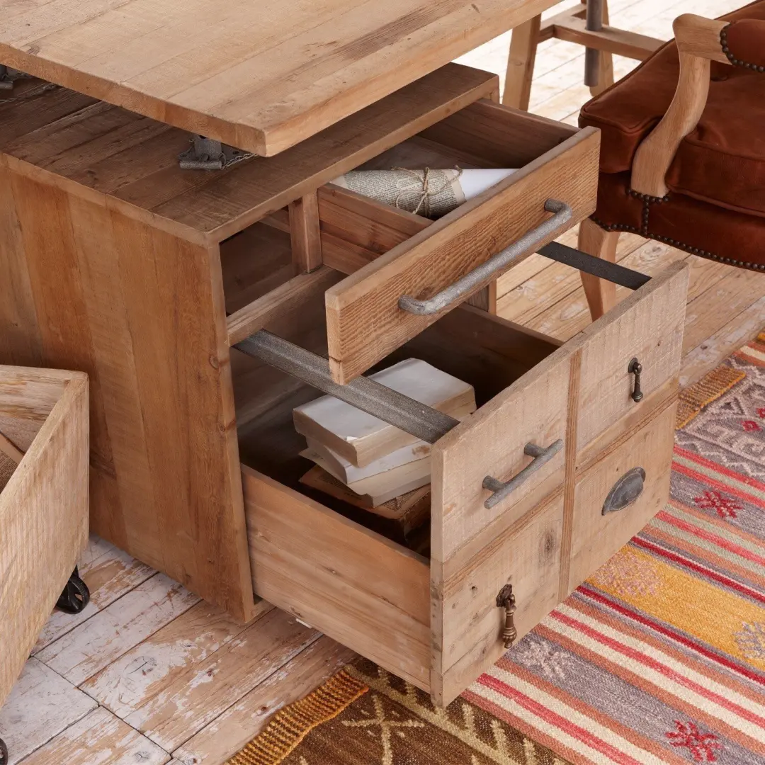 Loberon Dawson Bureau - Bruin - afbeelding 3 van 6