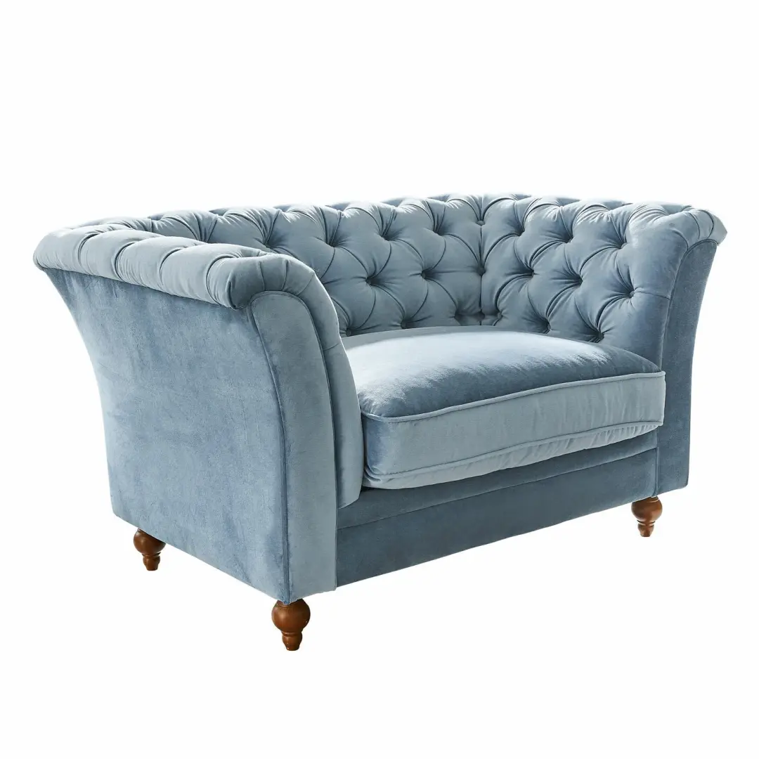 Loberon Bank Clères - 4 Zitplekken Blauw - afbeelding 4 van 6