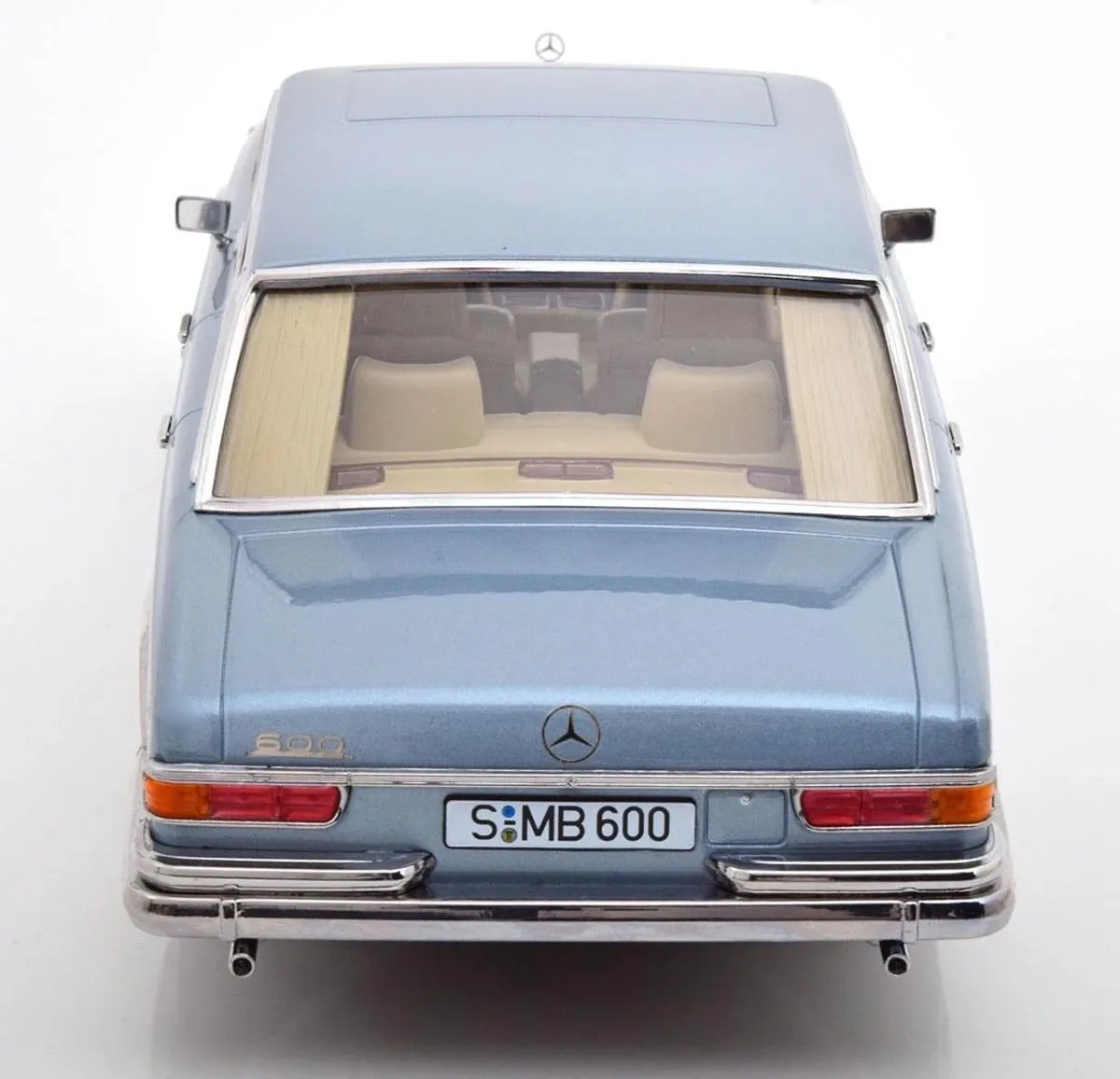 Mercedes-Benz 600 SWB KKDC180602 - 1:18 - Blauw Metallic - afbeelding 6 van 6