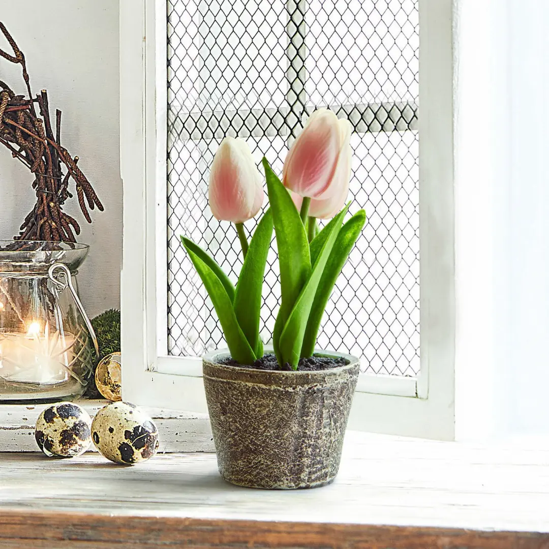 Loberon Siertulpen Zéphine - 2 Stuks - Roze - afbeelding 3 van 4