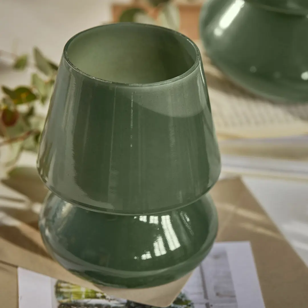 Loberon Sorrivella Windlichtjes 2 Stuks - Groen - afbeelding 4 van 4