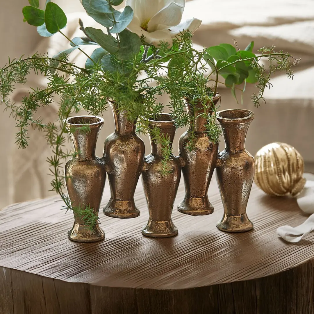 Loberon Soretta Vaas - champagne - afbeelding 2 van 4