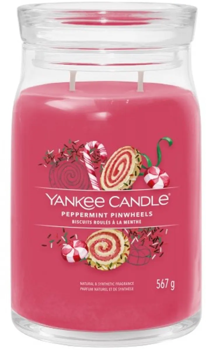 Yankee Candle Peppermint Pinwheels Geurkaars