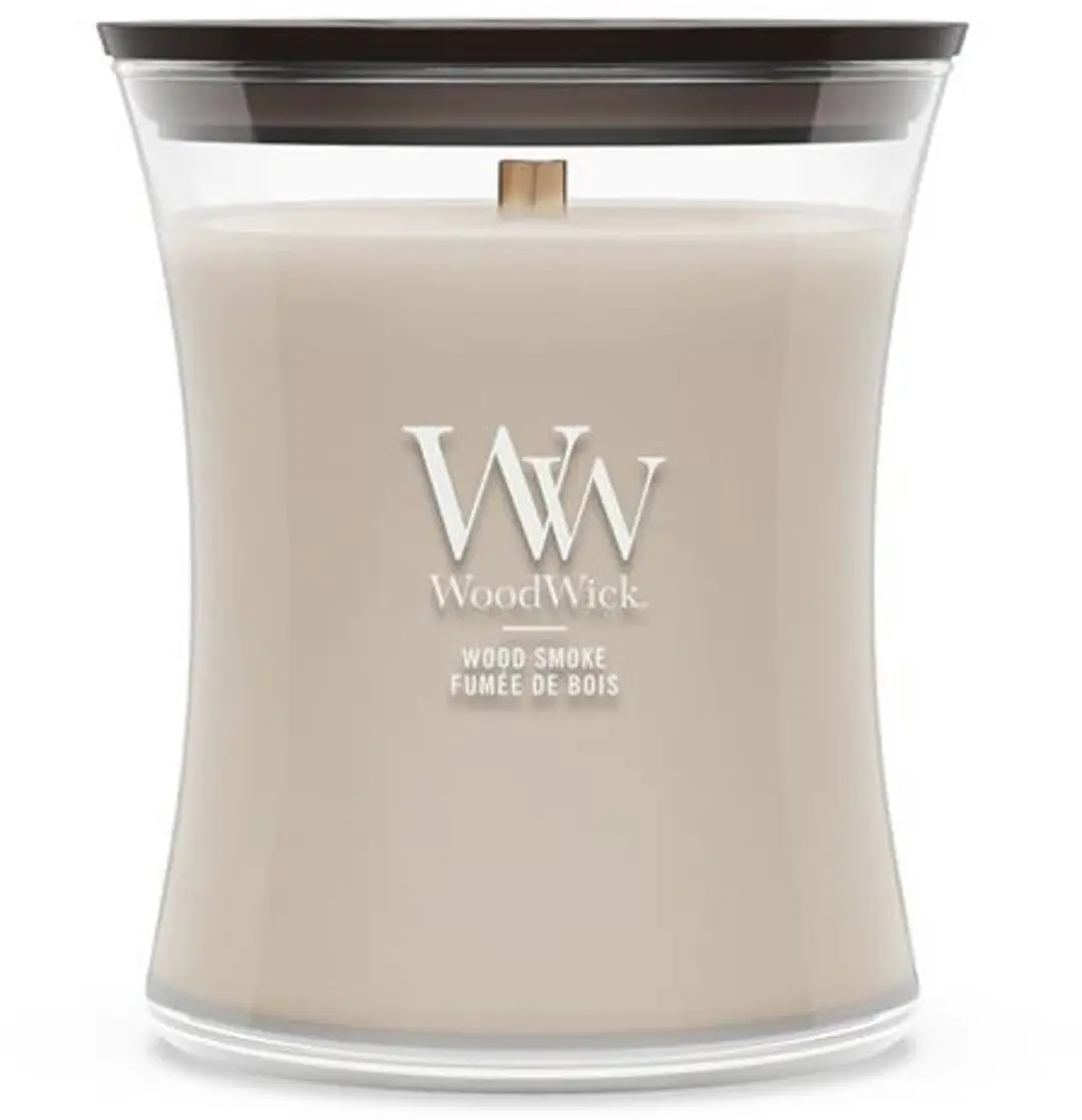 WoodWick Hourglass Wood Smoke Geurkaars - Medium - 60 branduren - afbeelding 5 van 5