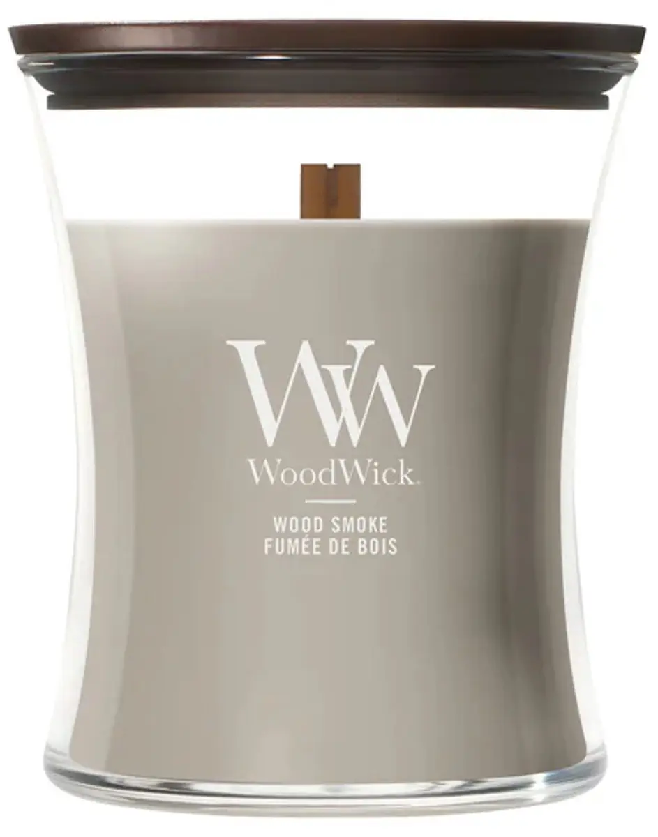 WoodWick Hourglass Wood Smoke Geurkaars