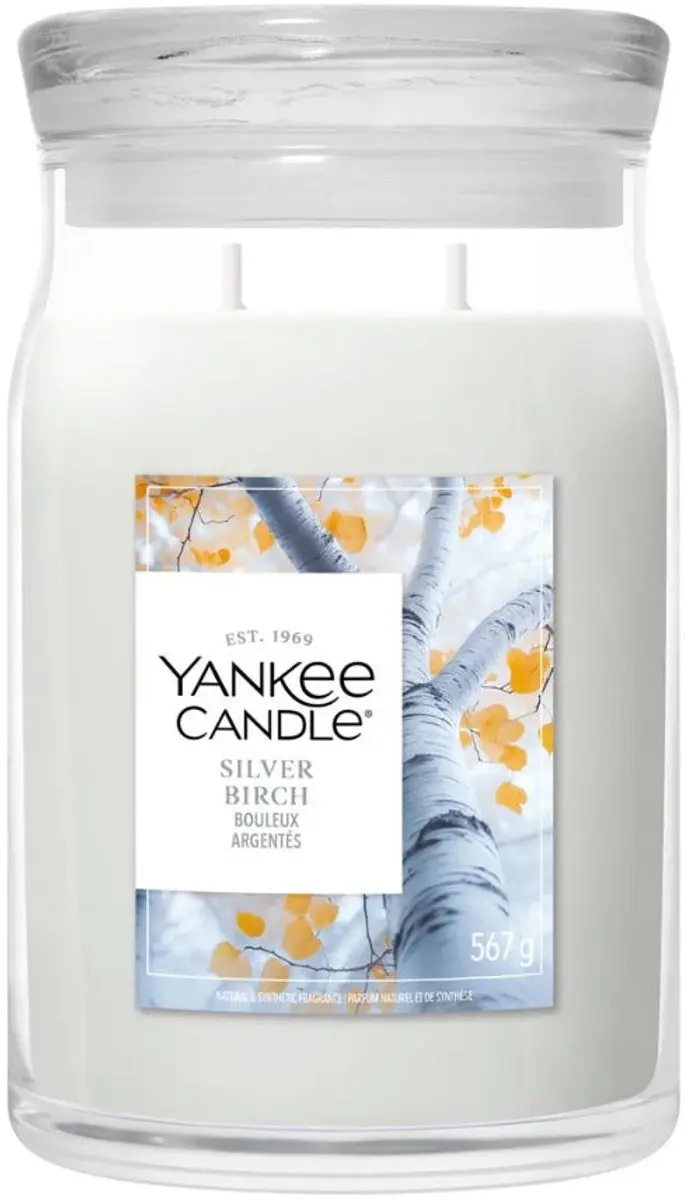 Yankee Candle Silver Birch Geurkaars 567g - afbeelding 3 van 3