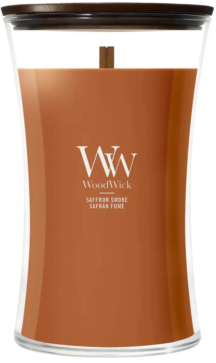 WoodWick Hourglass Saffron Smoke Geurkaars