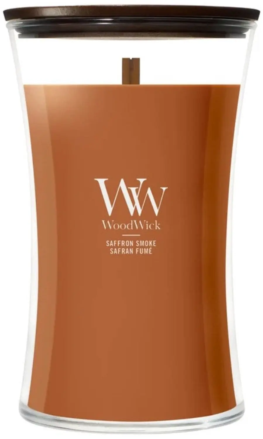 WoodWick Hourglass Saffron Smoke Geurkaars - 130 Branduren - afbeelding 6 van 6